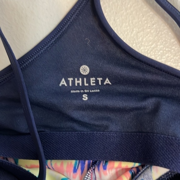 Athleta Shorebreak Athletc/Swim Racer Back Ikat Print Dress Built in Bra Sz S - Picture 4 of 10